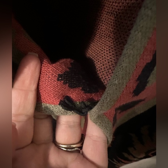 Soft Surroundings Floral Print Open Front Cardigan Sweater Womens XS Floral Boho - Picture 3 of 10